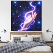 Impression sur toile tendue Énergie Violette Céles (Insitu(Chambre))