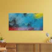 Impression sur toile tendue Espace fumée (Insitu(Salon))