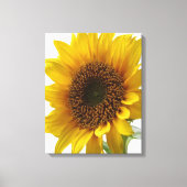 Impression sur toile tendue Fleur de soleil jaune (Recto)