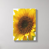 Impression sur toile tendue Fleur de soleil jaune (Recto)