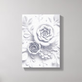 Impression sur toile tendue Fleurs blanches Floral (Recto)