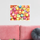 Impression sur toile tendue (fruits) (Insitu(Salon))