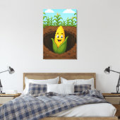 Impression sur toile tendue Happy Corn Underground (Insitu(Chambre))