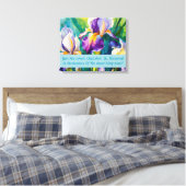 Impression sur toile tendue Iris Elégance (Insitu(Chambre))