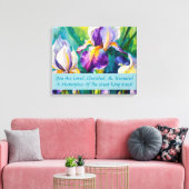 Impression sur toile tendue Iris Elégance (Insitu(Salon))