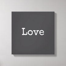 Impression sur toile tendue Love