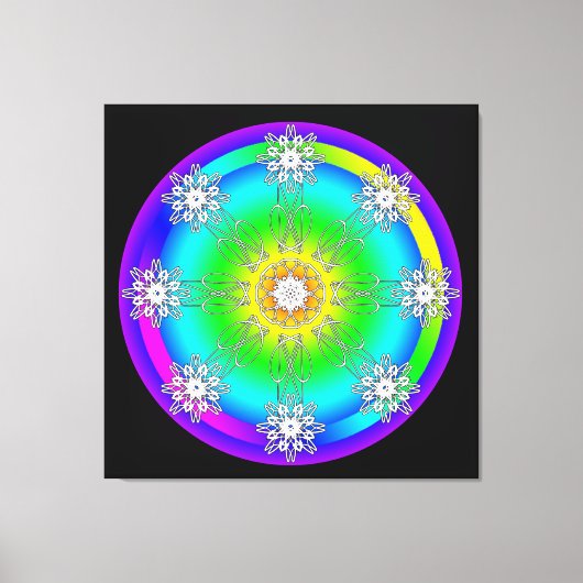 Impression sur toile tendue mandala celtique (Recto)