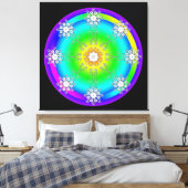 Impression sur toile tendue mandala celtique (Insitu(Chambre))