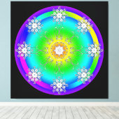 Impression sur toile tendue mandala celtique (Insitu (Plancher de Bois))
