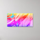 Impression sur toile tendue moderne rose bleu roug (Recto)