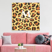 Impression sur toile tendue Monogram Leopard Cheet (Insitu(Salon))