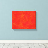 Impression sur toile tendue motif abstrait orange (Insitu (Plancher de Bois))
