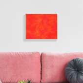 Impression sur toile tendue motif abstrait orange (Insitu(Salon))
