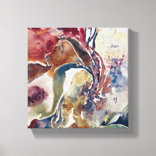 Impression sur toile tendue motivante