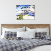 Impression sur toile tendue Pour Dieu Aima Tant Le (Insitu(Chambre))