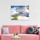 Impression sur toile tendue Pour Dieu Aima Tant Le (Insitu(Salon))