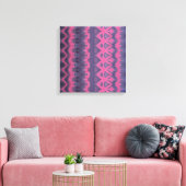 Impression sur toile tendue rose indigo (Insitu(Salon))