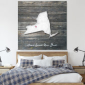 Impression sur toile tendue rustique de New York (Insitu(Chambre))