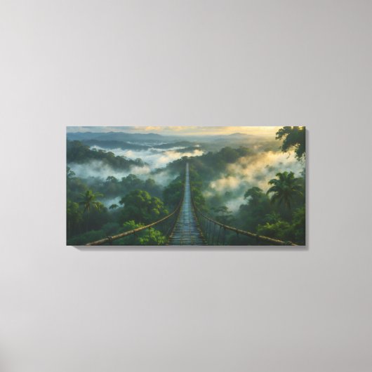 Impression sur toile tendue Sous la brume un secre (Recto)