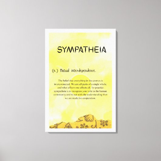 Impression sur toile tendue Sympatheia (Recto)