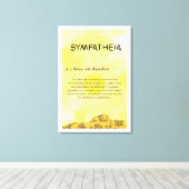 Impression sur toile tendue Sympatheia (Insitu (Plancher de Bois))