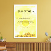 Impression sur toile tendue Sympatheia (Insitu(Salon))