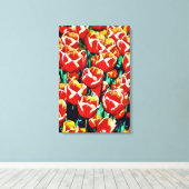 Impression sur toile tendue tulipes (Insitu (Plancher de Bois))