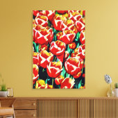 Impression sur toile tendue tulipes (Insitu(Salon))