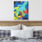 Impression sur toile Terrain de jeu de formes colo (Insitu(Chambre))