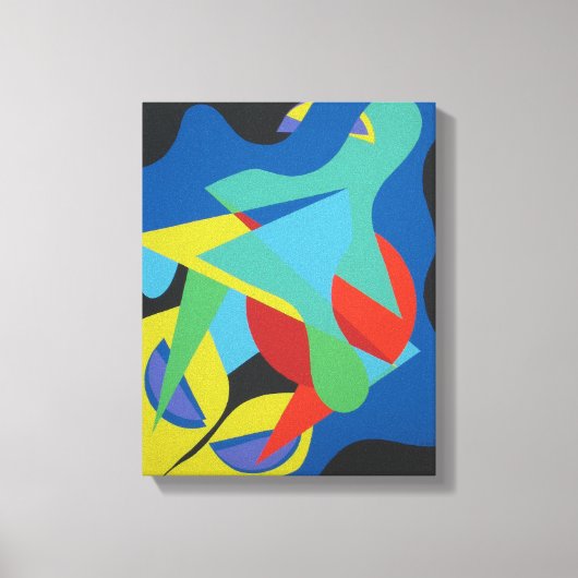 Impression sur toile Terrain de jeu de formes colo (Recto)