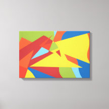 Impression sur toile Toucan Rouge Abstrait
