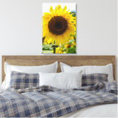 Impression sur toile - Tournesol isolé (Insitu(Chambre))