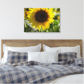 Impression sur toile - Tournesol isolé dans un cha (Insitu(Chambre))