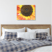 Impression sur toile tournesol orange (Insitu(Chambre))