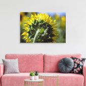 Impression sur toile Tournesol Perspective inversé (Insitu(Salon))