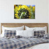 Impression sur toile Tournesol Perspective inversé (Insitu(Chambre))