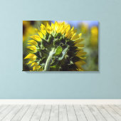 Impression sur toile Tournesol Perspective inversé (Insitu (Plancher de Bois))