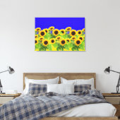 Impression sur toile Tournesols (Insitu(Chambre))