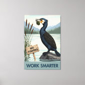 Impression sur toile 'Travaillez plus intelligemme (Recto)