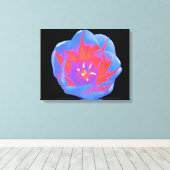 Impression sur toile Tulipe Fluorescente (Insitu (Plancher de Bois))
