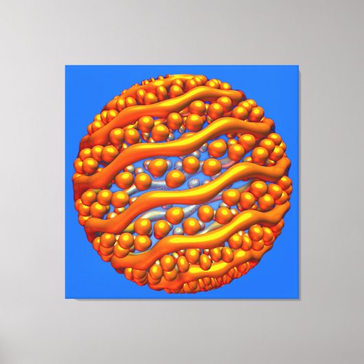 Impression sur toile Vagues Dorées (Recto)