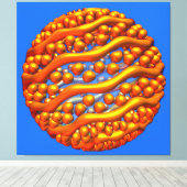 Impression sur toile Vagues Dorées (Insitu (Plancher de Bois))