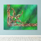 Impression sur toile Vert comme l'herbe (Insitu (Plancher de Bois))