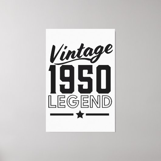 Impression sur toile vintage 1950 (Recto)