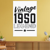 Impression sur toile vintage 1950 (Insitu(Salon))