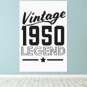 Impression sur toile vintage 1950 (Insitu (Plancher de Bois))