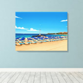 Impression sur toile vue de la plage de Tenerife (Insitu (Plancher de Bois))