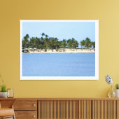 Impression sur toile vue tropicale (Insitu(Salon))