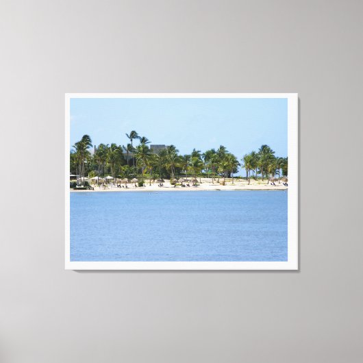 Impression sur toile vue tropicale (Recto)