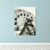 Impression sur toile 'Wonder Wheel' (Insitu (Plancher de Bois))